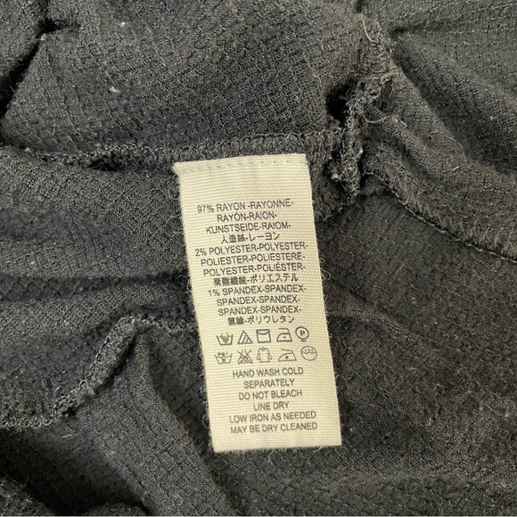 Free People Your Girl Henley Tunic Ruffle Black Small - Picture 12 of 16